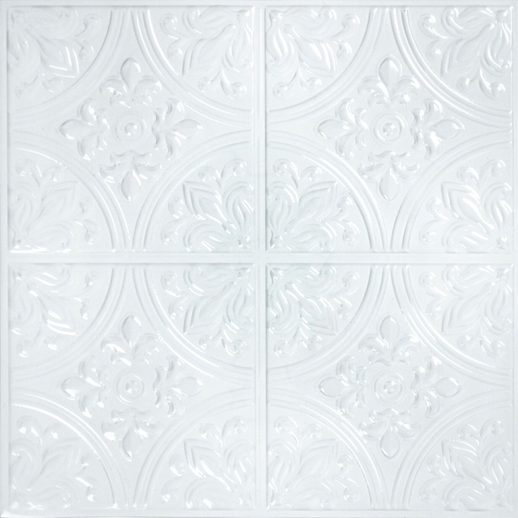 Peel And Stick Tile Backsplash, BRIGHT WHITE, hi-res image number 0