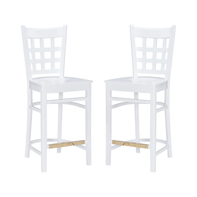 Lola Counter Stool White Set of 2, , alternate image number null
