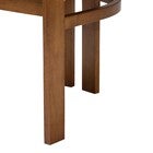 Close-up of wooden chair leg