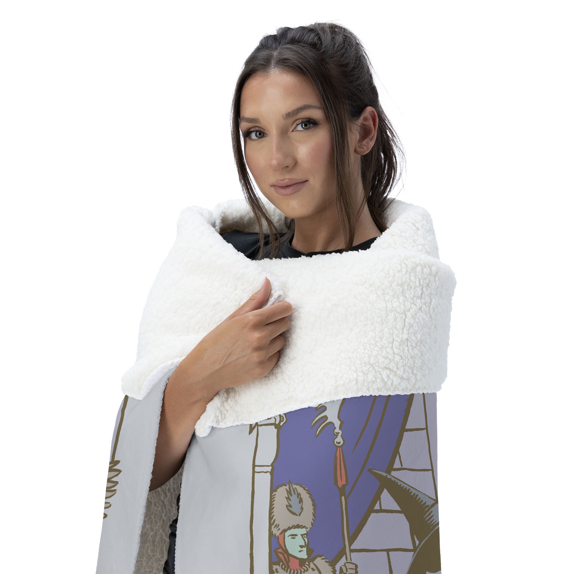 Warner Bros. The Wizard of Oz Wicked Witch Silk Touch Sherpa Throw Blanket 50x60 Inches, GRAY, alternate image number 2