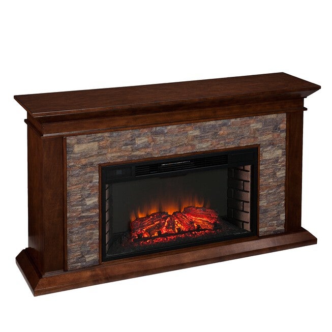 Canyon Heights Simulated Stone Electric Fireplace, , on-hover image number 1