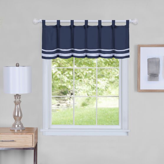 Dakota Window Curtain Valance 58" x 14", NAVY, hi-res image number null
