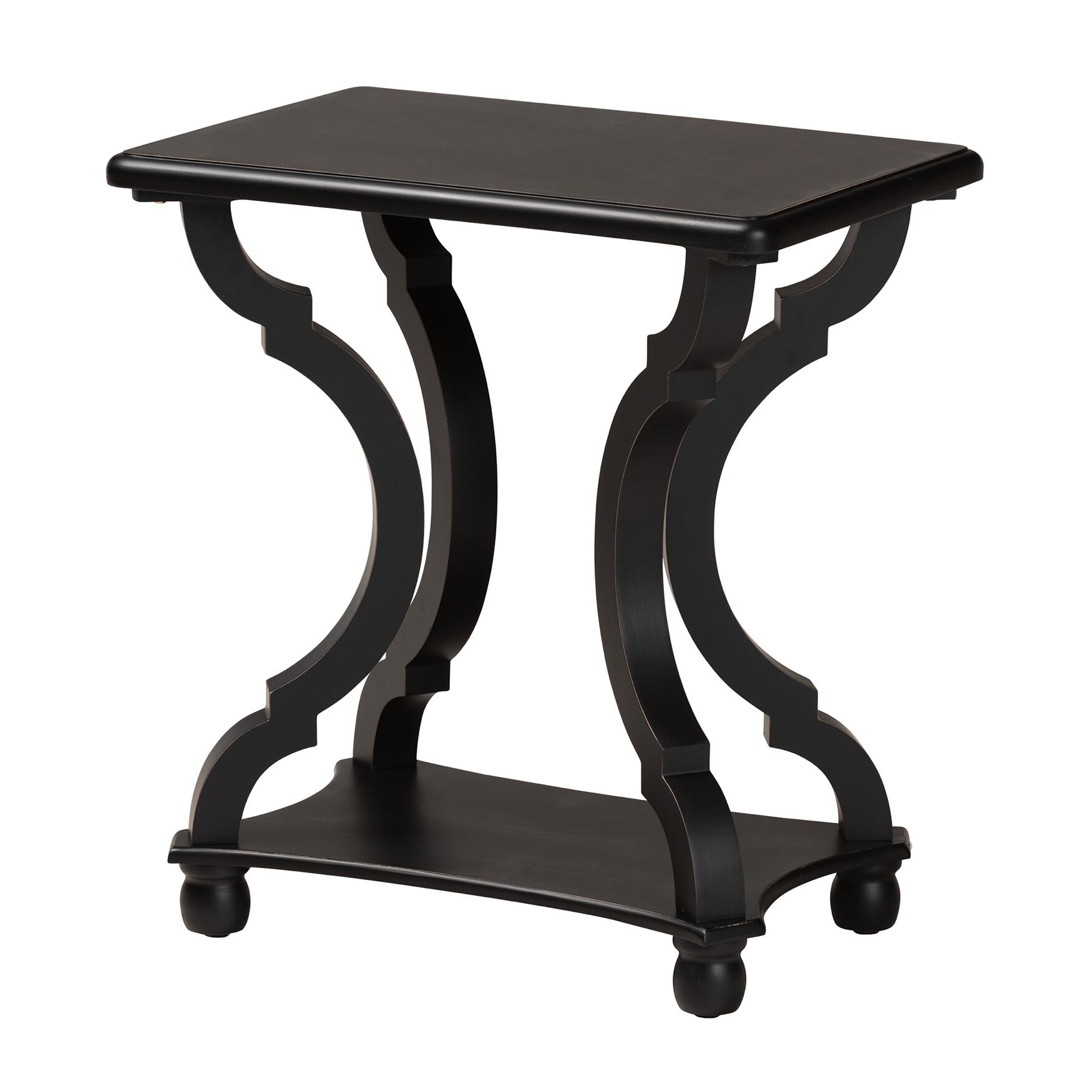 Cianna Classic And Traditional End Table, BLACK, hi-res image number 0