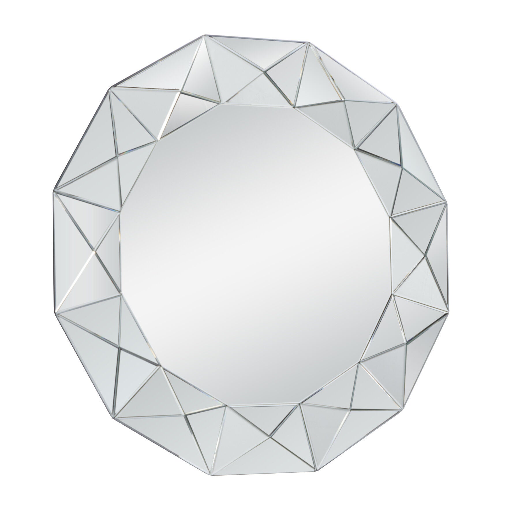Silver Glam Wood Wall Mirror, , alternate image number 3