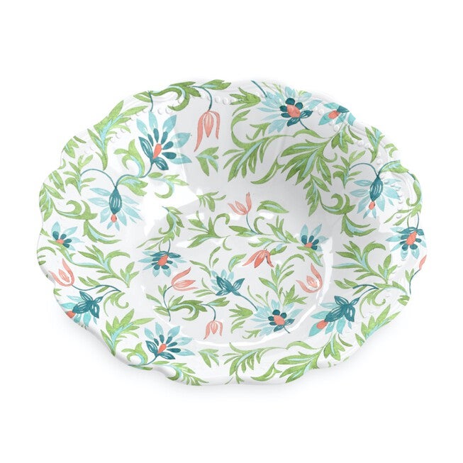 Chinoiserie Botanical Serve Bowl, MULTI, hi-res image number 0