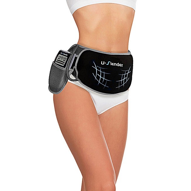 U-Slender Abdominal Toning Belt Wellness, BLACK, hi-res image number null