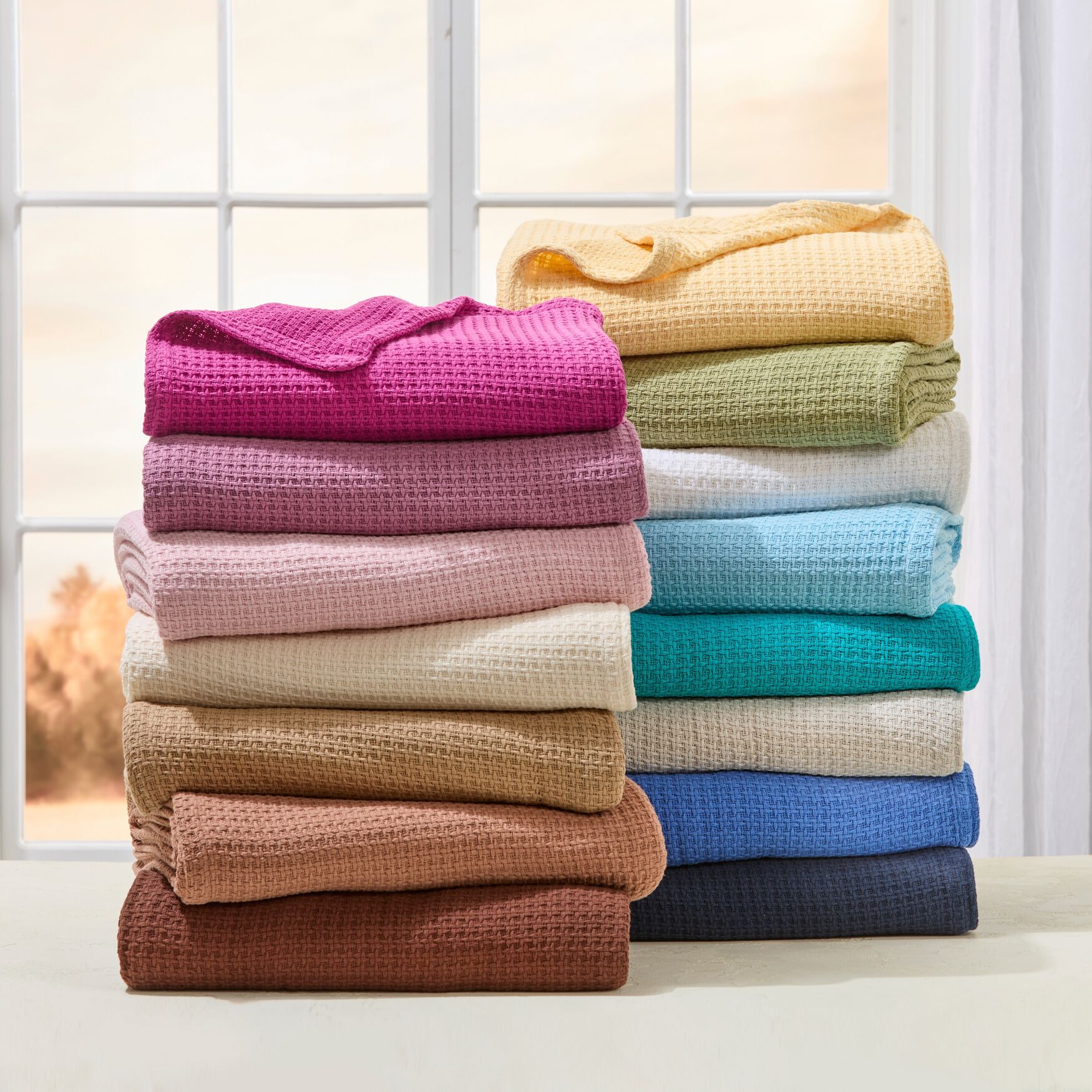 BH Studio Extra Large Cotton Blanket, PARCHMENT, alternate image number 2