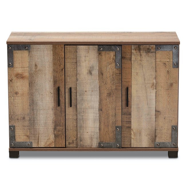 Cyrille Farmhouse Wood Shoe Cabinet Furniture, , alternate image number 2