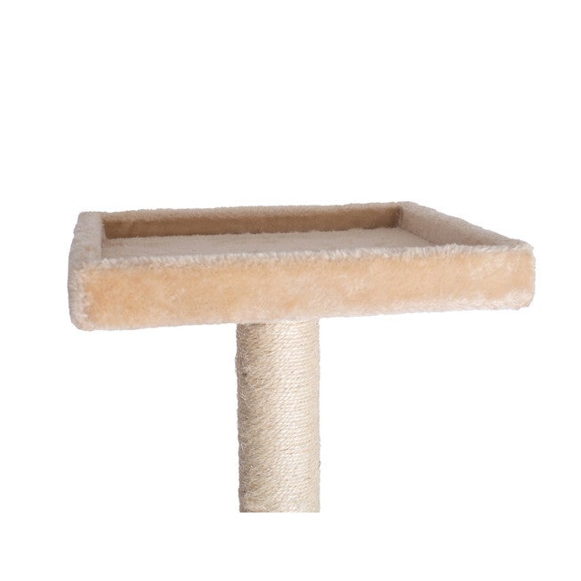 Gleepet 57 inches Beige Real Wood Cat Tree With Playhouse And Perch, , alternate image number 8