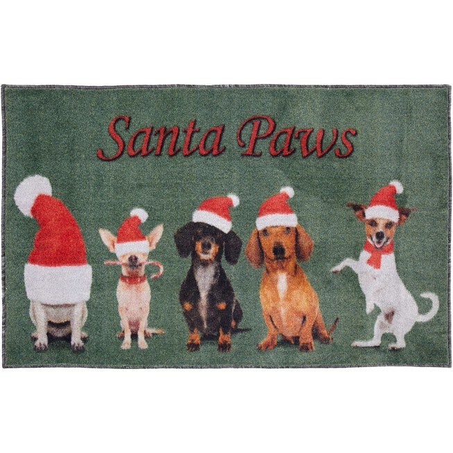 Santa Paws Multi Kitchen Rug, MULTI, hi-res image number null