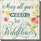 WILDFLOWERS WORD OUTDOOR ART 24X24, MULTI, hi-res image number null