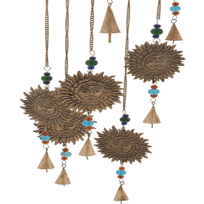 Brass Metal Eclectic Windchime, , on-hover image number null