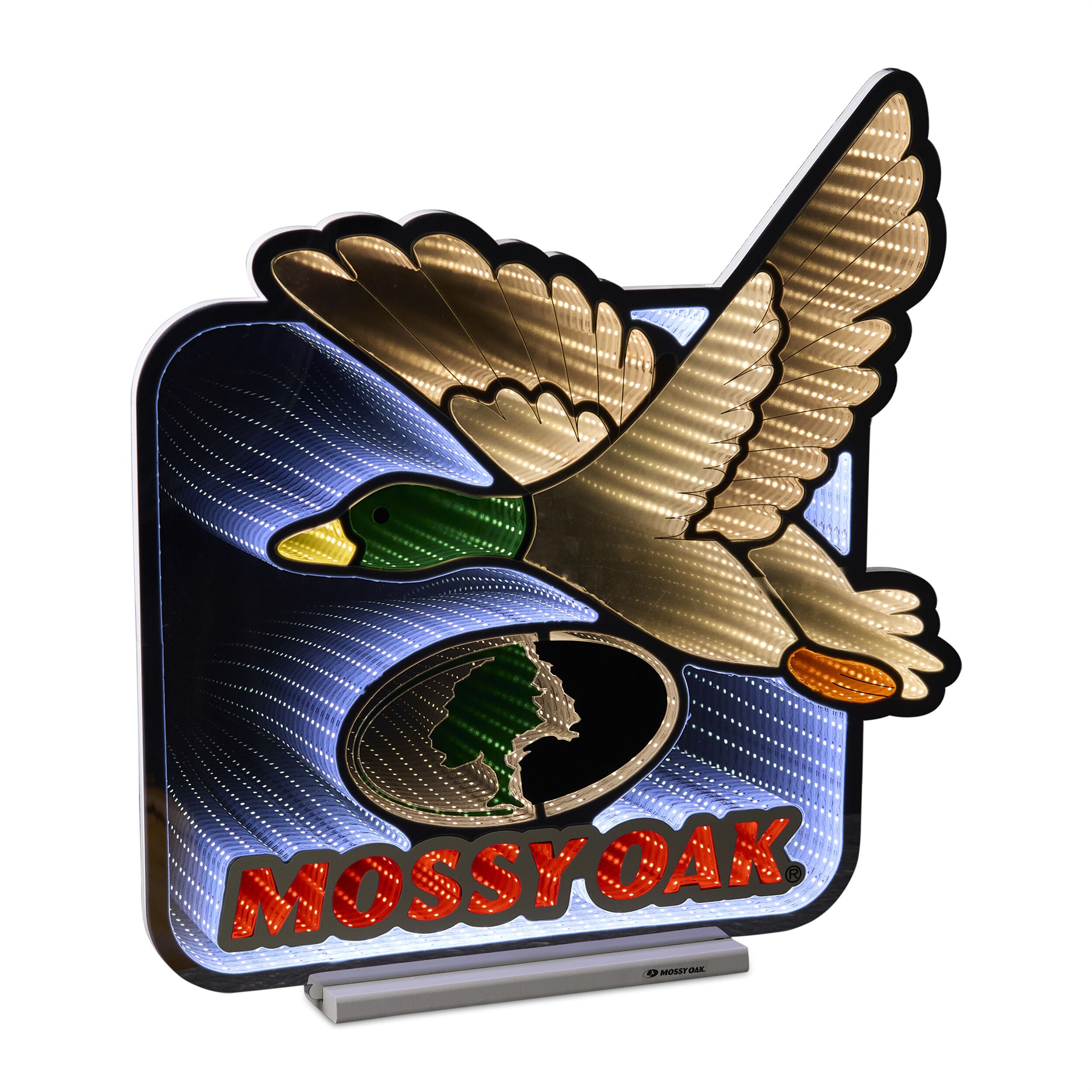 Mossy Oak Duck Logo Ekkolight 23.75 inchesH, BROWN RED WHITE, hi-res image number 0