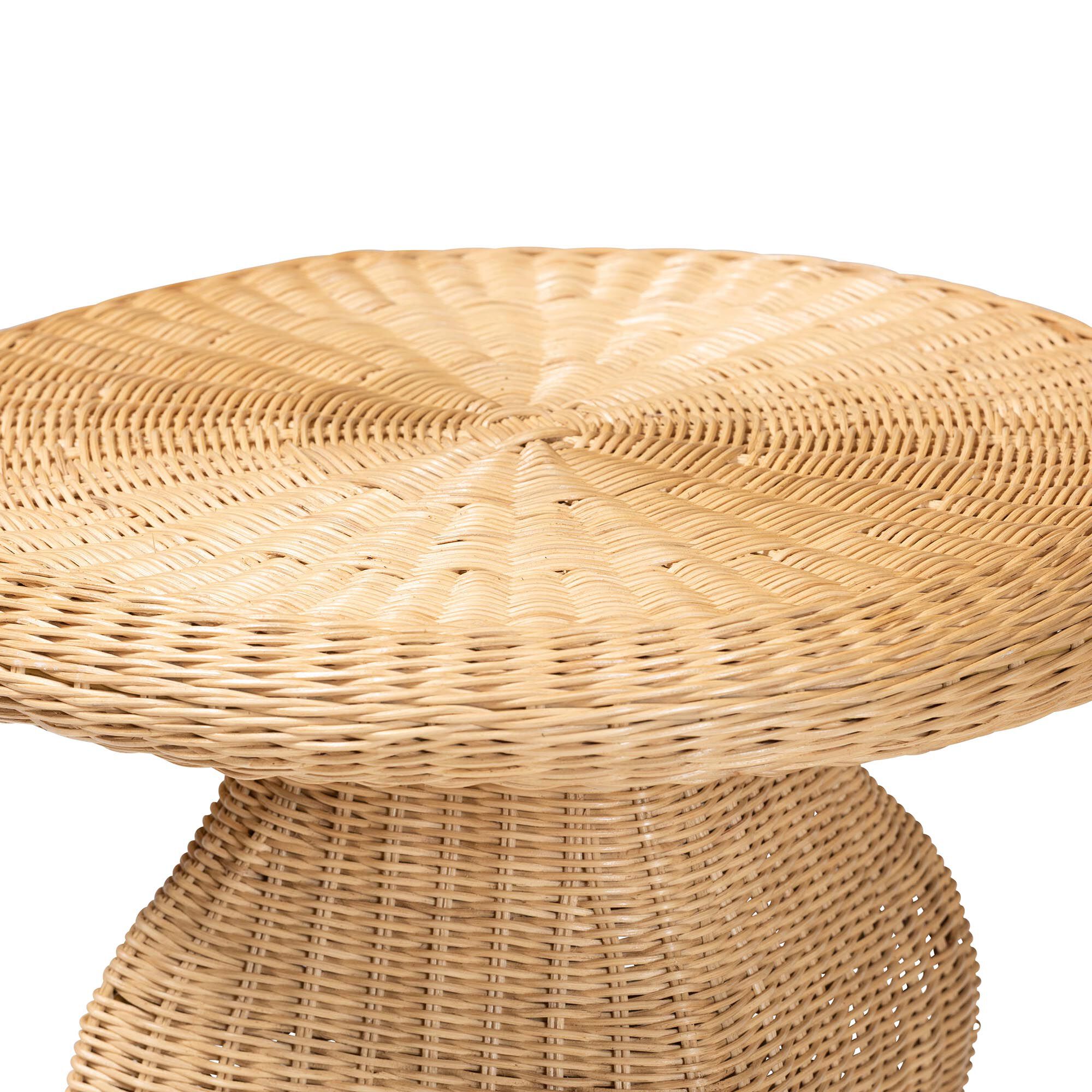 Hideo Natural Rattan End Table, NATURAL, alternate image number 3