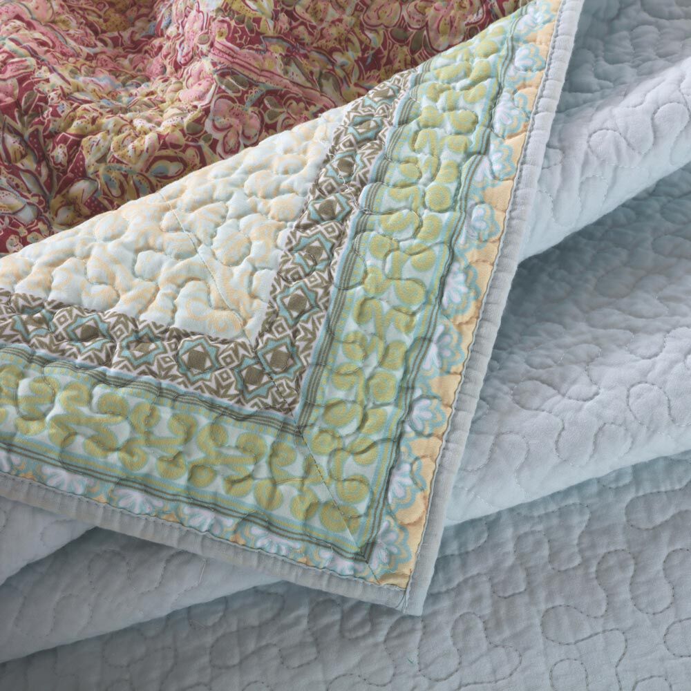 Palisades Quilted Throw Blanket, PASTEL, alternate image number 3