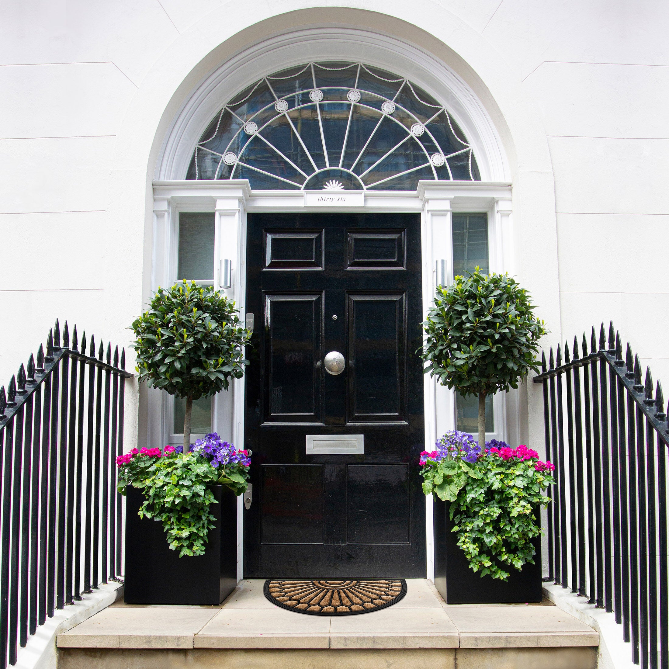 Coco Entrance Mat 18x30, SUNRISE BROWN, alternate image number 1