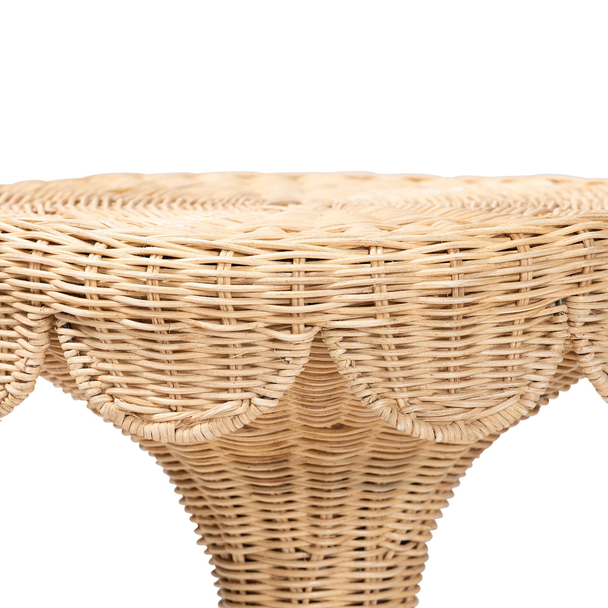 Natala Rattan End Table, HONEY, alternate image number 2