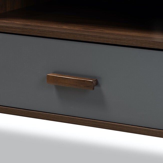 Garrick Two-Tone Wood 1-Drawer Tv Stand Furniture, , alternate image number null