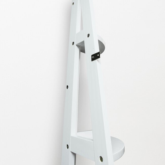 5-Shelf Corner Ladder Bookcase - White, , alternate image number null