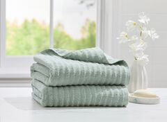 2-Pc. Ribbed Cotton Bath Towel Set