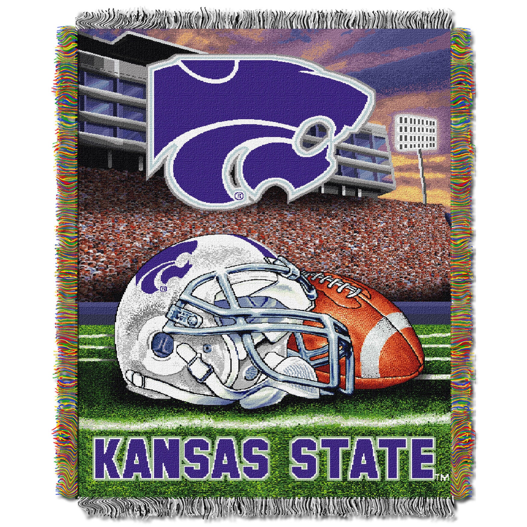 Kansas St HFA Throw, MULTI, hi-res image number 0