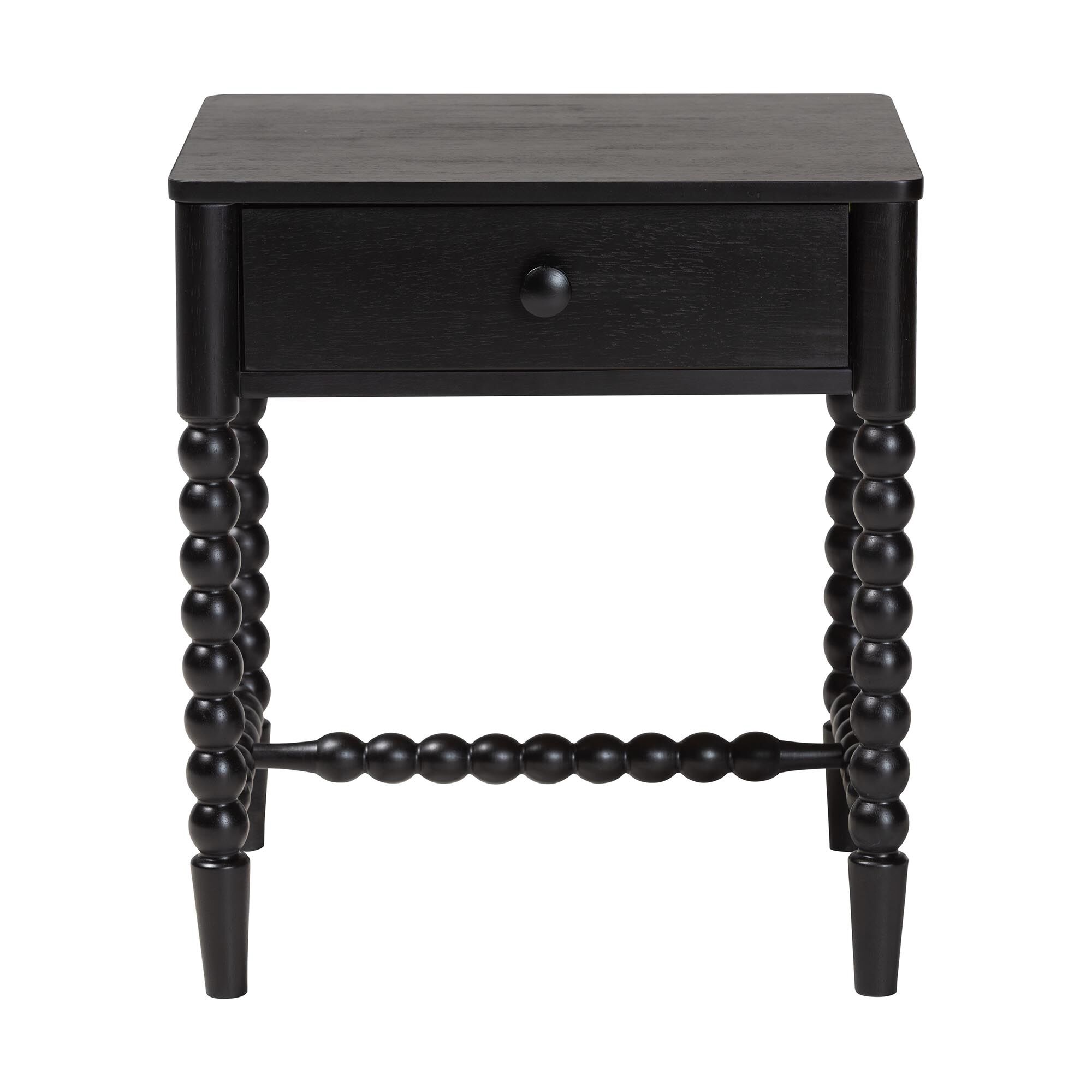 Brantley Spindle Nightstand, BLACK, alternate image number 3