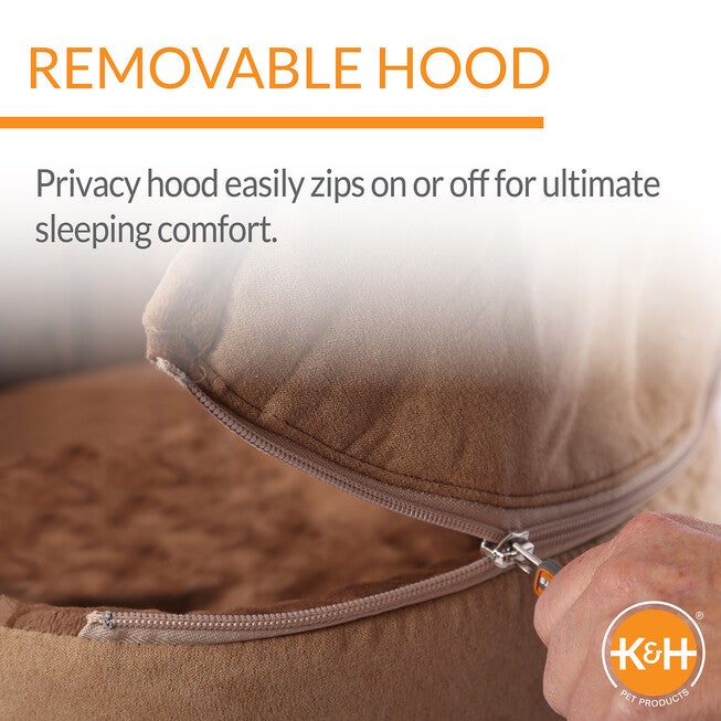 Self-Warming Hooded Kitty Cat Bed, , alternate image number null