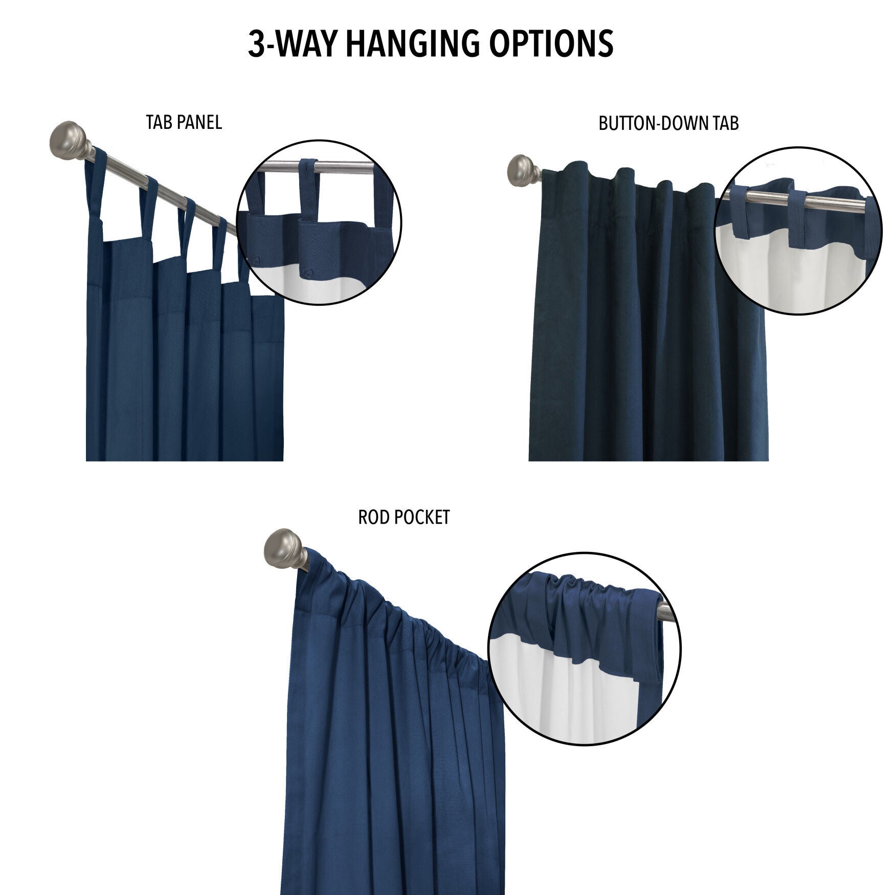 Weathermate Topsions Room Darkening Curtain Panel Pair, , alternate image number 23