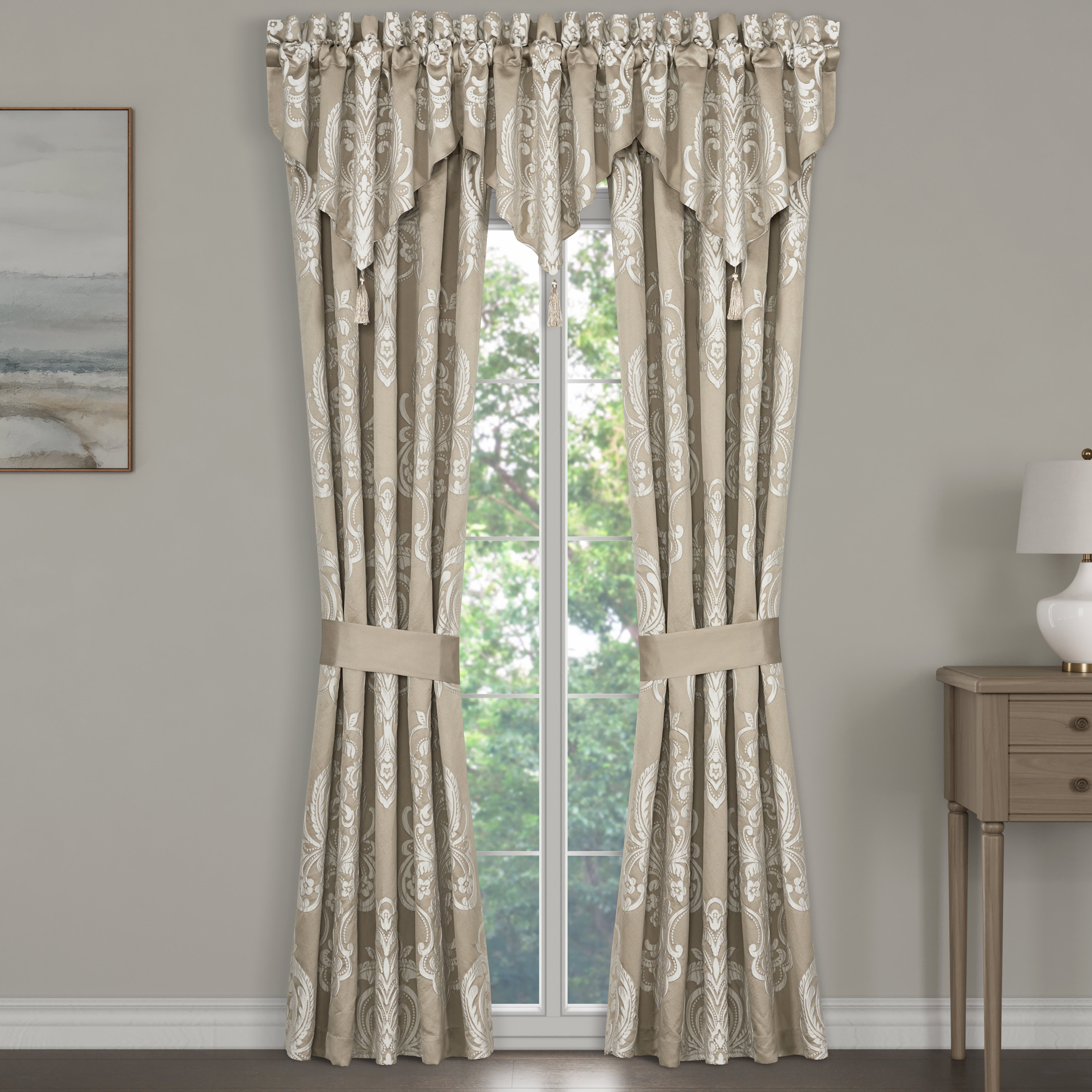 Potenza Sand 84 Inch Window Panel Pair, SAND, hi-res image number null