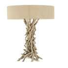 Beige Wood Rustic Floor Lamp, , on-hover image number null