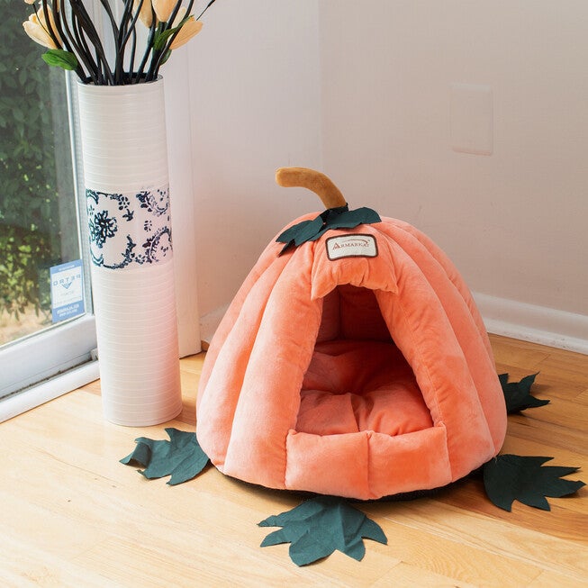 PumpkIn Shape Cat Bed, , on-hover image number 1