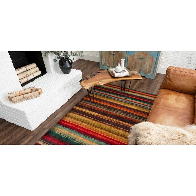 Boho Stripe Multi 5' X 8', , alternate image number null