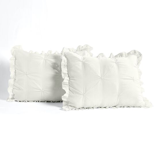 Ravello Pintuck Ruffle Skirt Bedspread 3 Pc Set, , alternate image number null