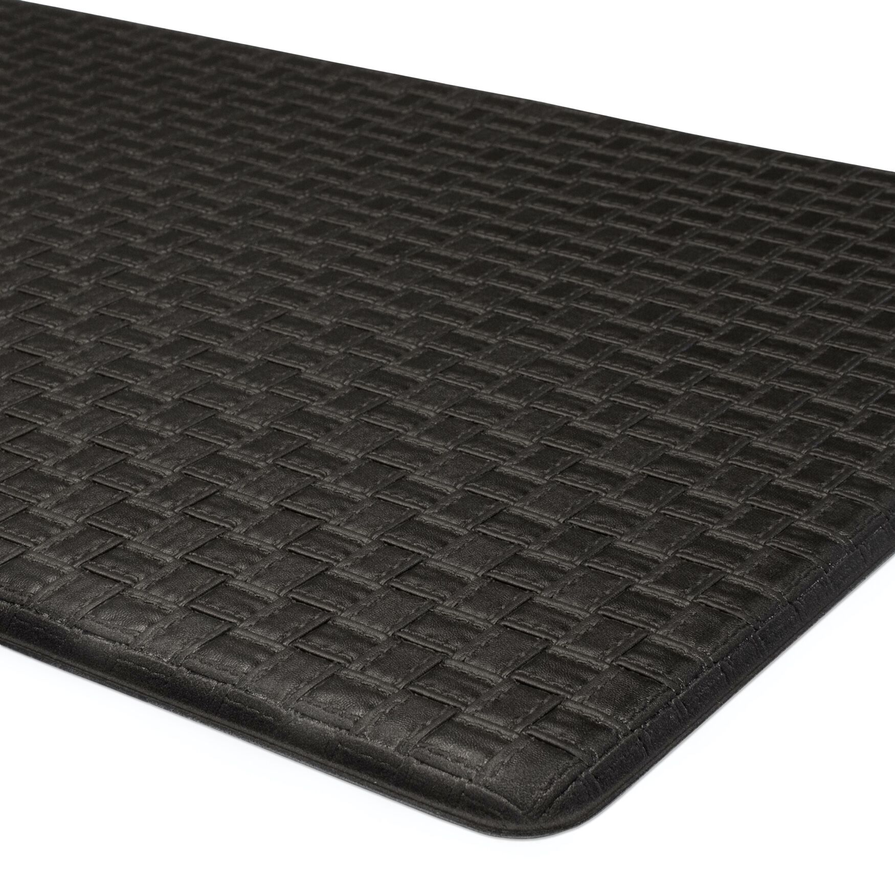 Woven Embossed Faux Leather Anti Fatigue Mat, , alternate image number 3