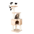 3 Levels Real Wood 48" Cat Tower For Kittens Play, , alternate image number null