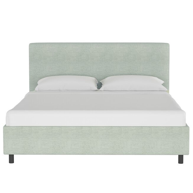 Linen Upholstered Platform Bed, , on-hover image number 1