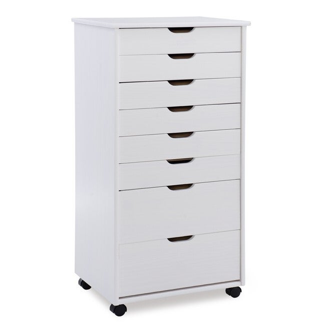 Croghan Eight Drawer Rolling Storage Cart, , alternate image number 3
