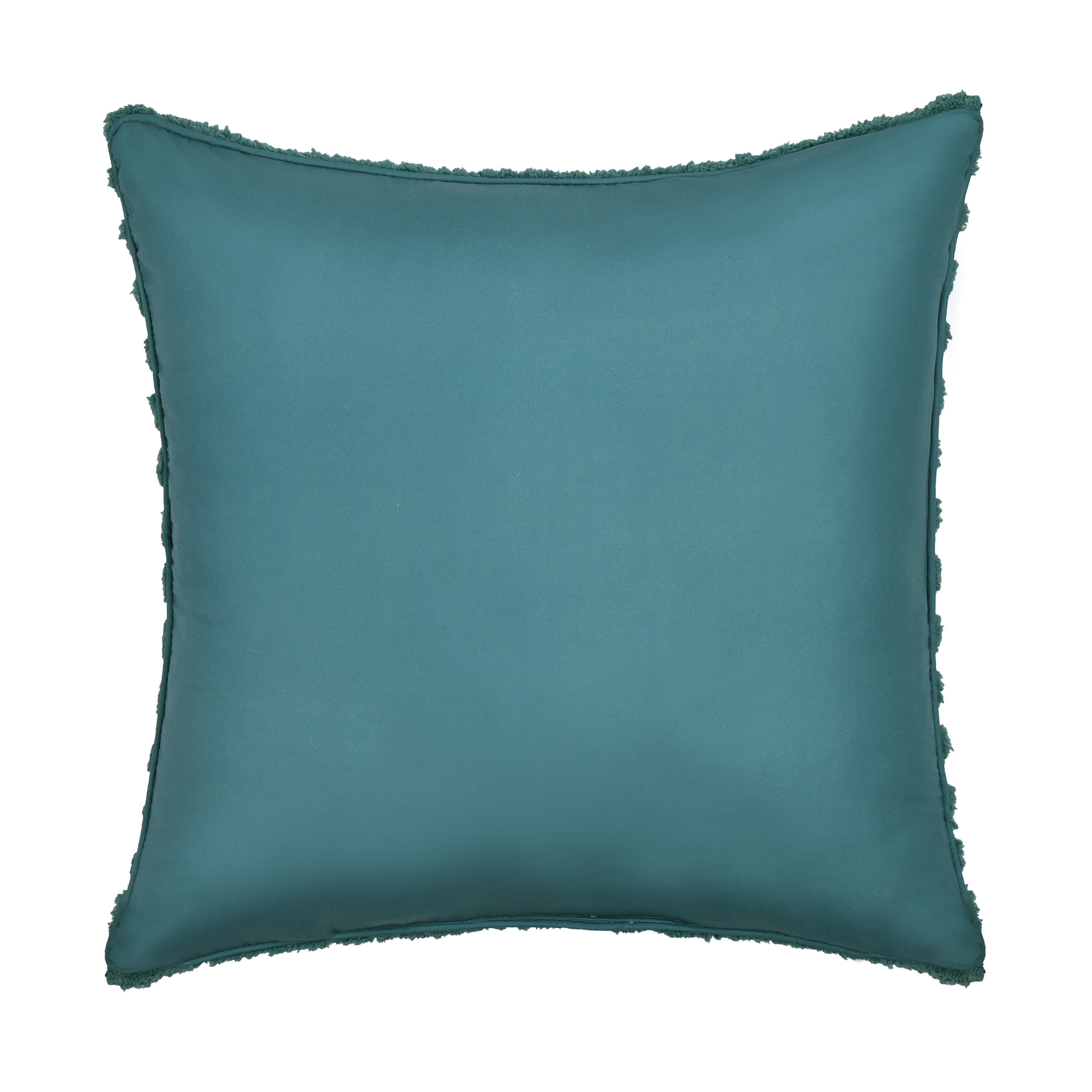 DARBY 20 inches SQUARE DECORATIVE THROW PILLOW, TEAL, on-hover image number 1