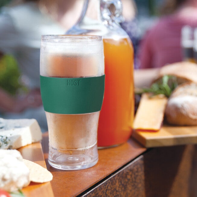 Beer Freeze Cooling Cups In Green (Set Of 2) By, , on-hover image number null