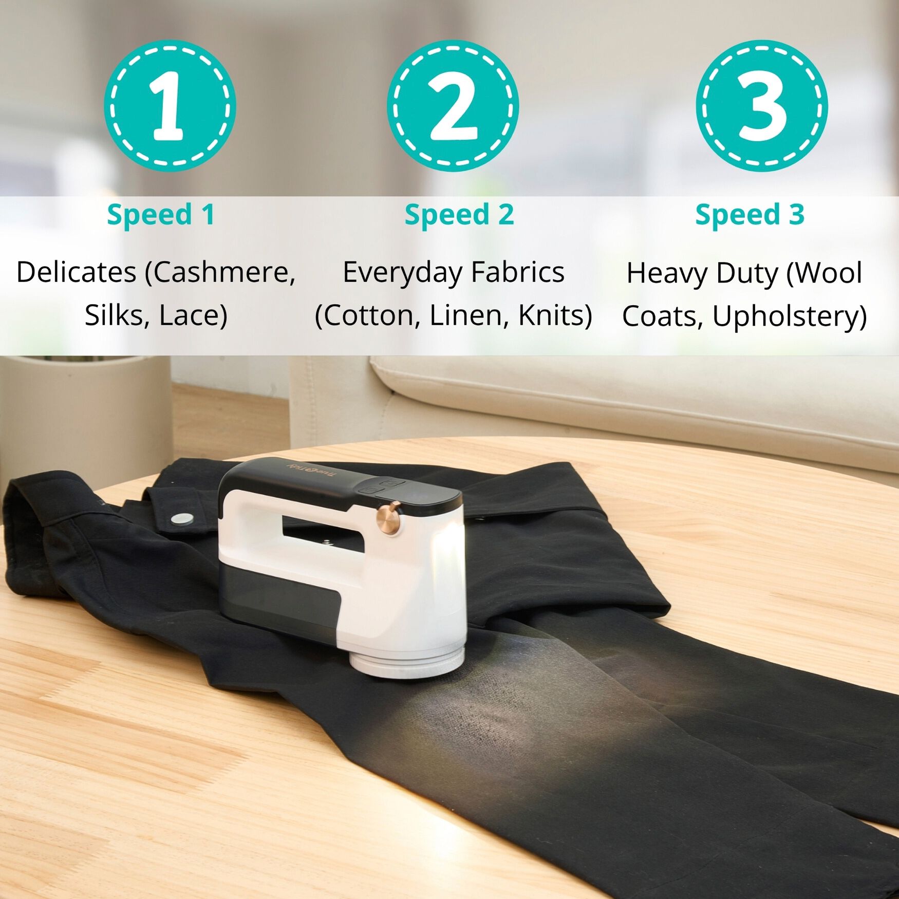True & Tidy XL 6-Blade Turbo Fabric Shaver, , alternate image number 3