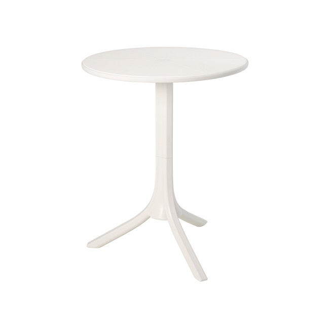Seattle 2-in-1 Round Side Table, WHITE, alternate image number 2