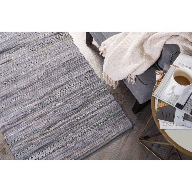 Multi Gray Rag Rug 50X80Cm, , alternate image number 2