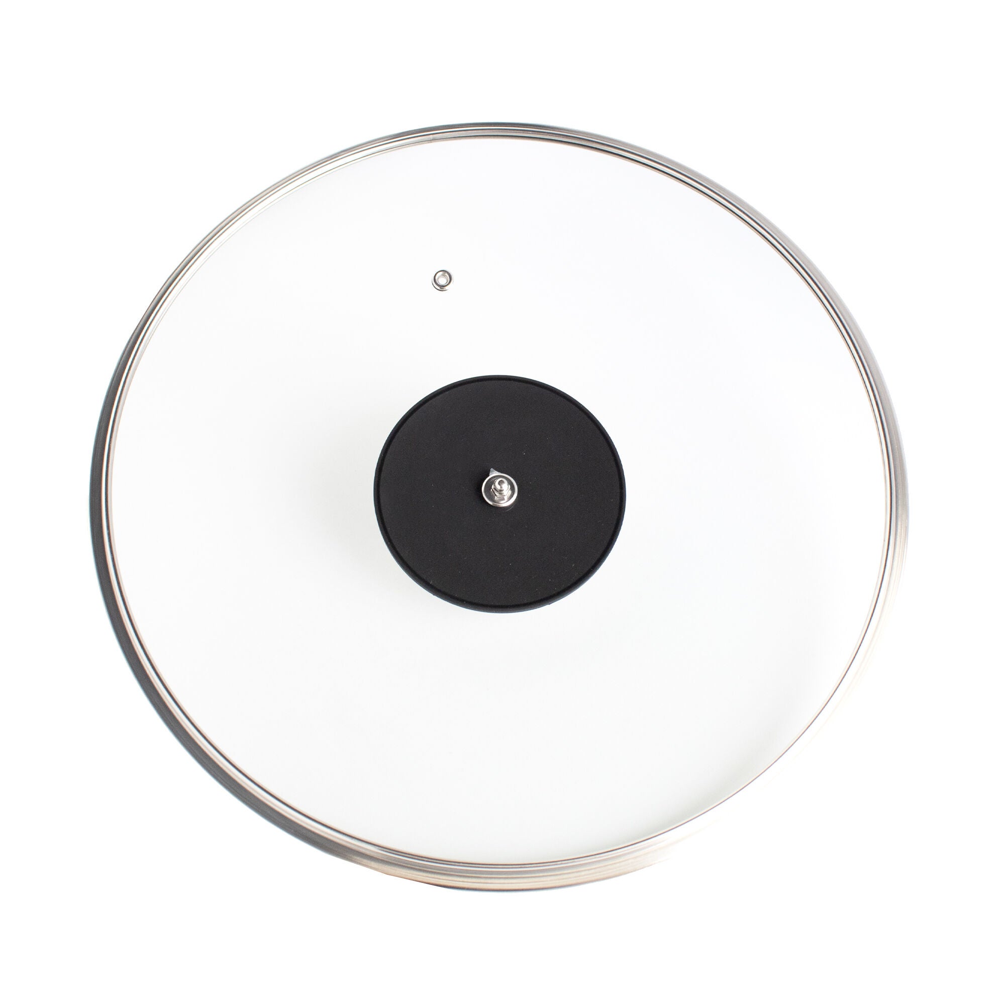 LIVWELL DiamondClad&trade; 14 inches Tempered Glass Lid with Silicone Rim, Cool Touch Insulated Handle, Dishwasher Safe &ndash; Clear, CLEAR, alternate image number 2