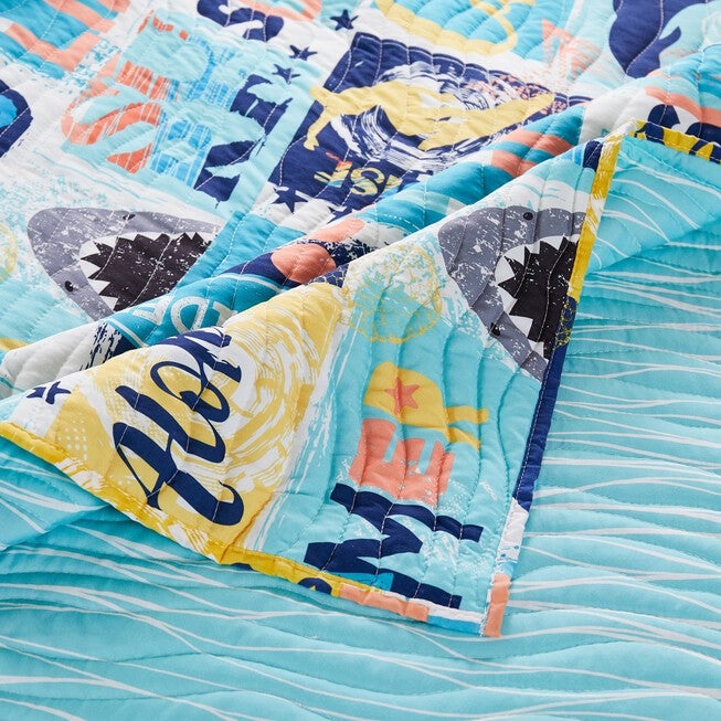 Wave Rider Quilted Throw Blanket, , alternate image number 2