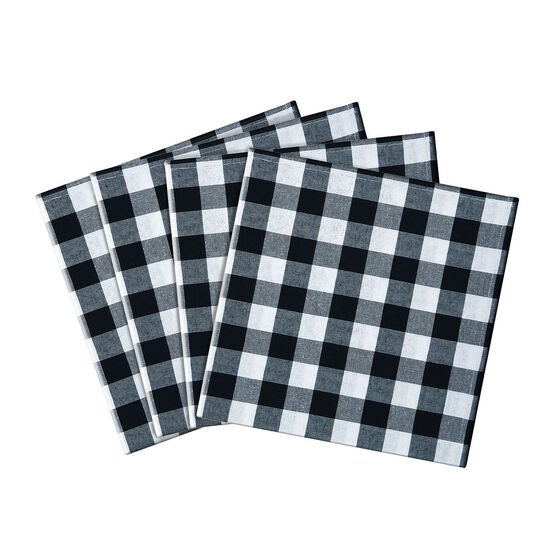 Buffalo Check Dinner Table Napkins Set of Four, , alternate image number null