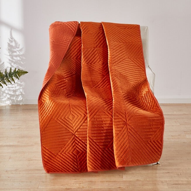 Riviera Velvet Throw Blanket, SPICE, hi-res image number null