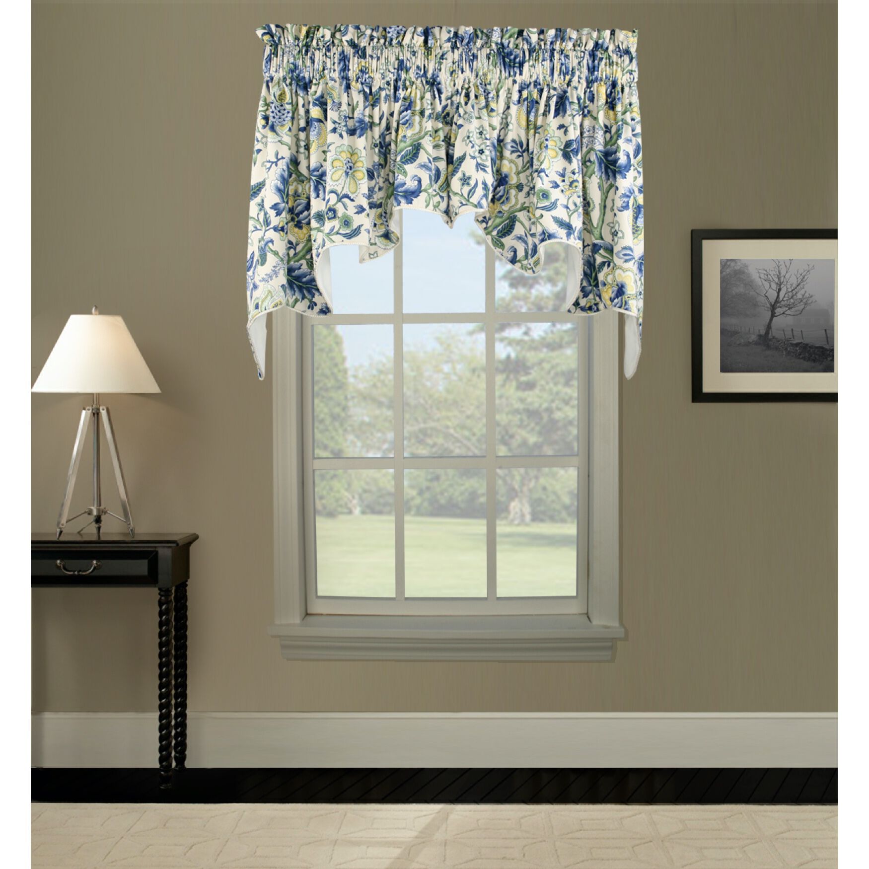 Regency 2 Piece Lined Duchess Valance, BLUE, hi-res image number 0
