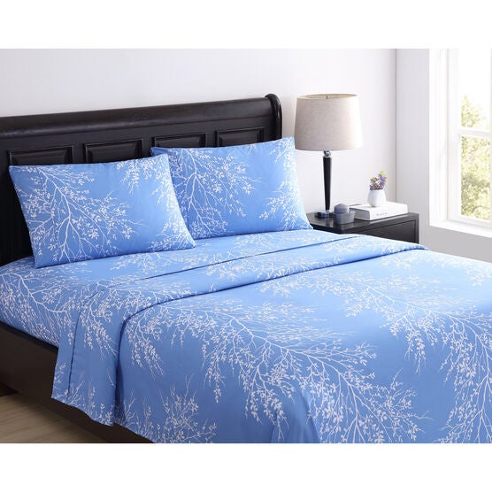 4-PC Foliage Sheet Set, BLUE, hi-res image number null