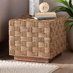 Karina Bohemian Natural Seagrass End Table