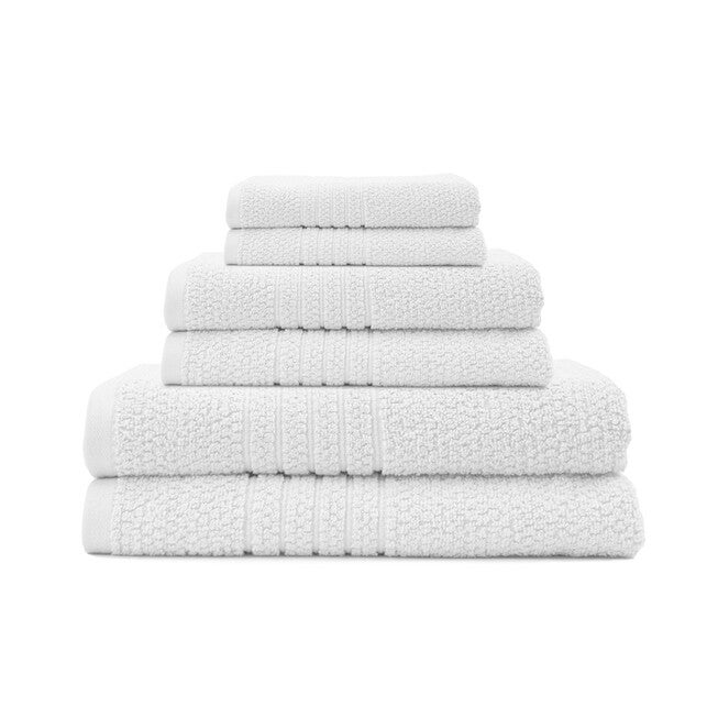 Softee 6-Pc. Towel Set, WHITE, hi-res image number 0